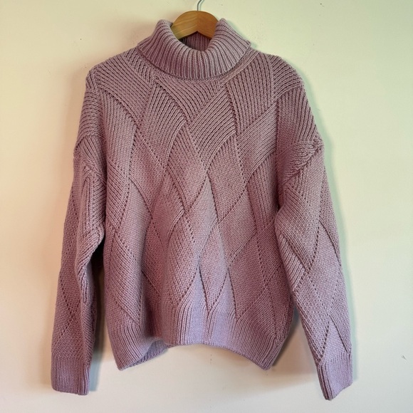 Decjuba Australia chunky knit turtleneck sweater size medium - Picture 1 of 7
